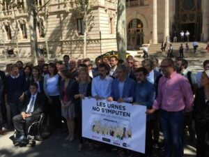 Acte unitari d'entitats i partits davant del TSJC