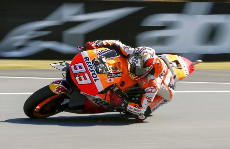 Marc Márquez, durant la cursa a Motegi.