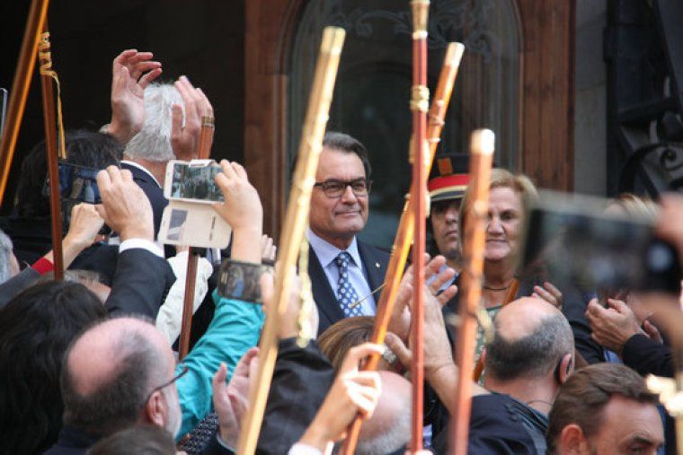 Artur Mas a la sortida del TSJC