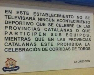 El missatge de la direcció del restaurant per als seus clients