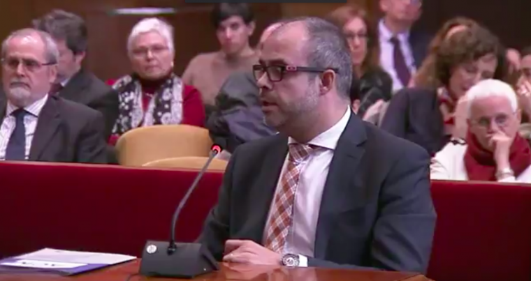 L'alcalde de Premià de Mar i president de l'ACM, Miquel Buch, al judici pel 9-N
