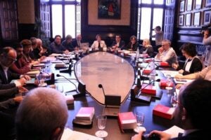 Reunió de la Junta de Portaveus, que ha exposat la postura sobre la modificació del reglament