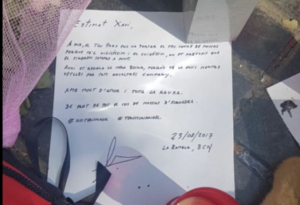 Nota dels Mossos al Xavi