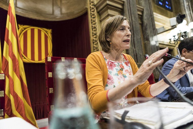 La presidenta del Parlament, Carme Forcadell