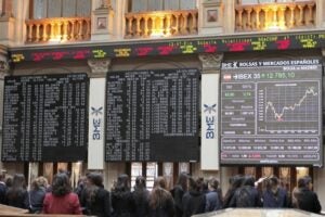 Una imatge de la borsa de Madrid