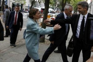 La presidenta del Parlament Carme Forcadell arriba al Tribunal Suprem
