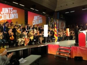 Acte central de JxCAT a la Vall d'Hebron