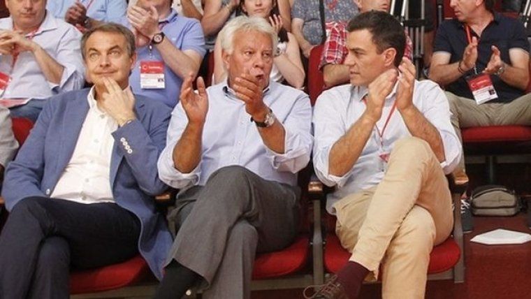 José Luis Rodríguez Zapatero, Felipe González i Pedro Sánchez