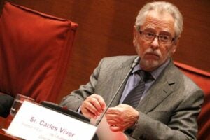 El president de l'Institut d'Estudis de l'Autogovern, Carles Viver i Pi-Sunyer, a la comissi&oacute; d'Afers Institucionals del Parlament