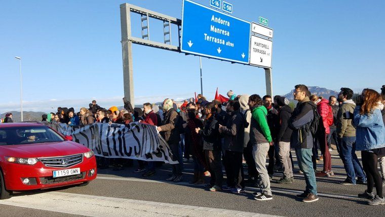 Tallada la C-58 a Terrassa