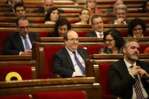 Miquel Iceta en el ple d'investidura de Jordi Turull