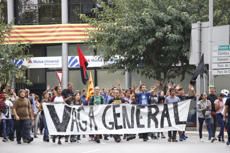 Matí de vaga general a Terrassa