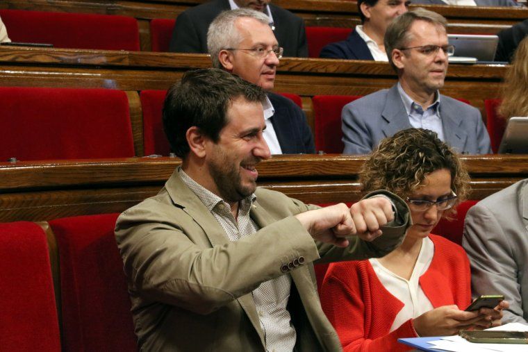 El conseller de Salut, Antoni Comin, al Parlament