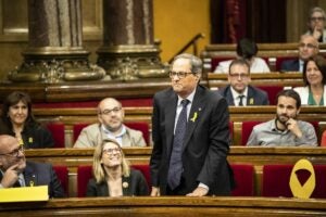 Primer ple d'investidura de Quim Torra