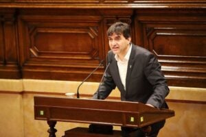 Sergi Sabrià, durant la seva intervenció