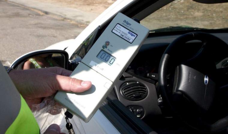 Prova d'alcoholèmia a un conductor