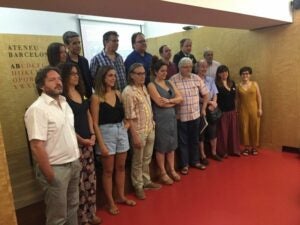 Representants de les entitats que s'han sumat a la iniciativa