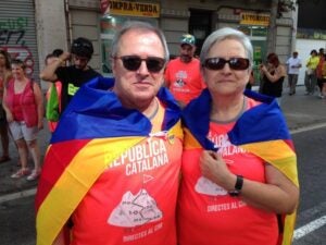La Carmen i el Jordi, de La Garriga, molt mobilitzats malgrat que esperaven la República