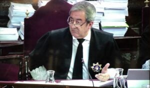 El fiscal Javier Zaragoza, en el seu torn d'intervenció