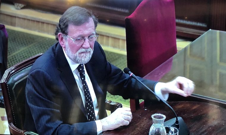 Mariano Rajoy, en el seu testimoni