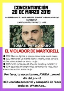 Detall del cartell de la concentració