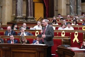 Quim Torra al ple del Parlament