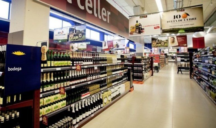 Interior d'un supermercat Bonpreu