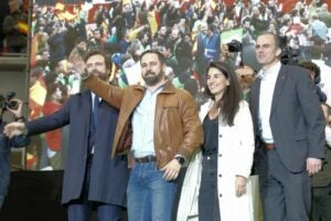 Iván Espinosa, Santiago Abascal, Rocío Monasterio i Javier Ortega Smith