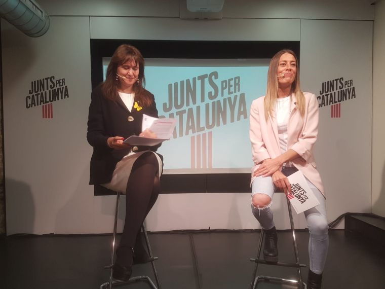 Laura Borràs i Míriam Nogueras