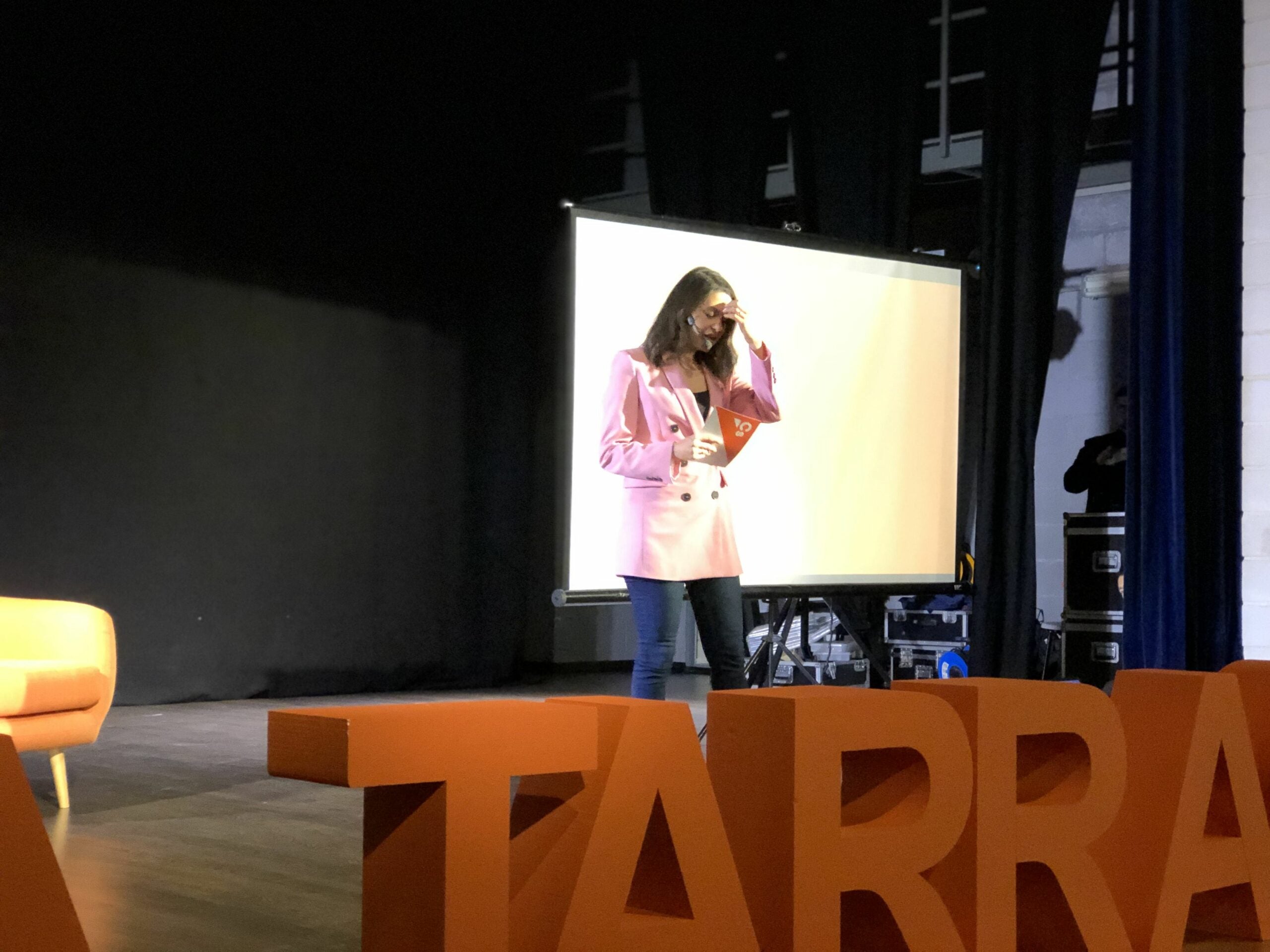 Arrimadas, en un moment de la seva intervenció