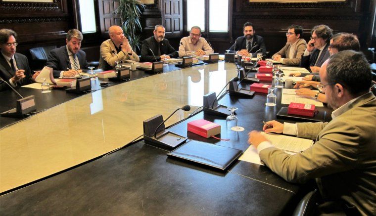 Reunió dels lletrats i la Mesa del Parlament