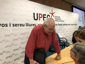 Joan Queralt, en acabar el debat de la UPEC