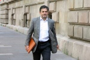 Oriol Pujol arribant a l'Audiència de Barcelona