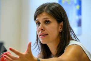 Marta Vilalta, portaveu d'ERC, en un moment de la...