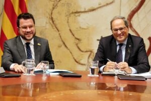 Pere Aragonès i Quim Torra