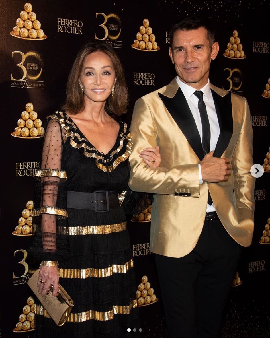 Jesús Vázquez i Isabel Preysler, a la festa de Ferrero Rocher  Instagram