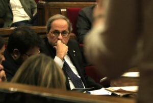 Torra durant la sessió de control al Govern (ACN)