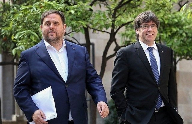 Oriol Junqueras y Carles Puigdemont | Europa Press
