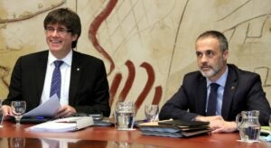 Carles Puigdemont i Joan Vidal de Ciurana, en una imatge d'arxiu quan