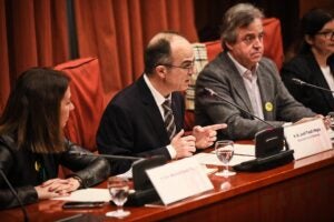 Jordi Turull compareix a la comissió del 155 al Parlament