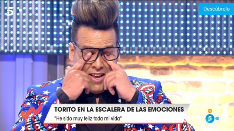 Torito plora a 'Viva la vida' Telecinco