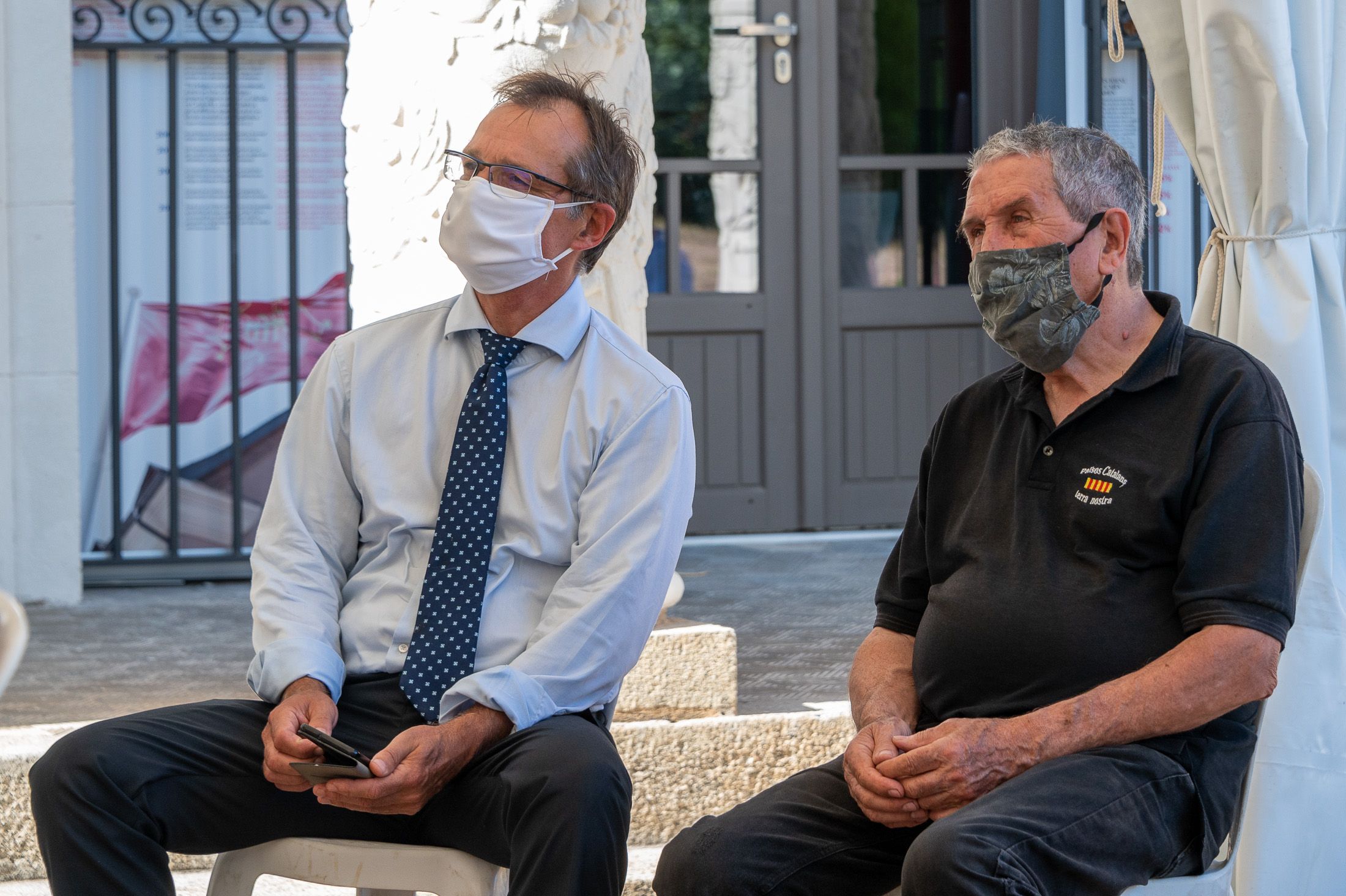 El baches-prefecto Dominique Fossat y Ramon Gual, el espíritu de Prada/JM