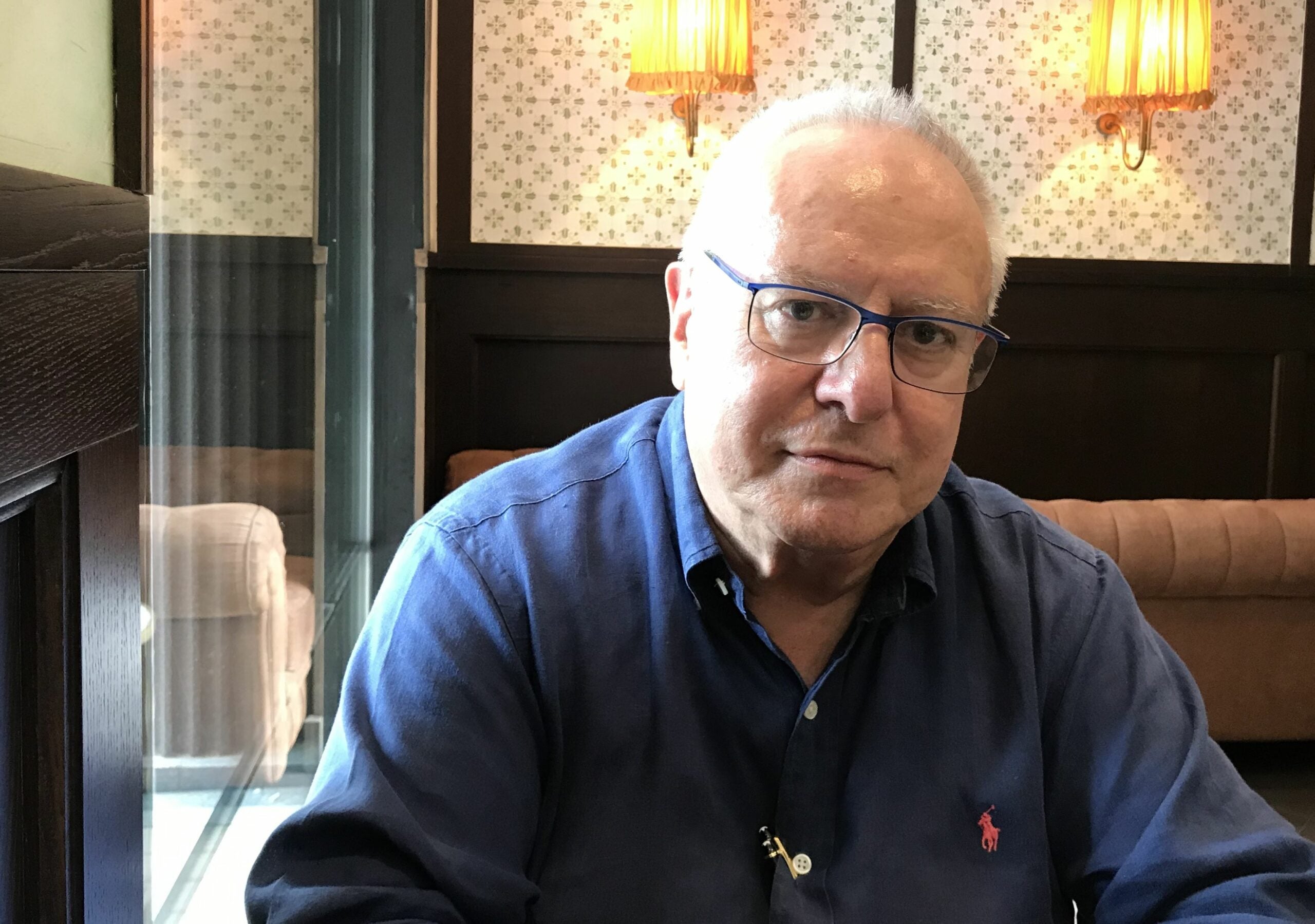 Joan Queralt, en un moment de l'entrevista