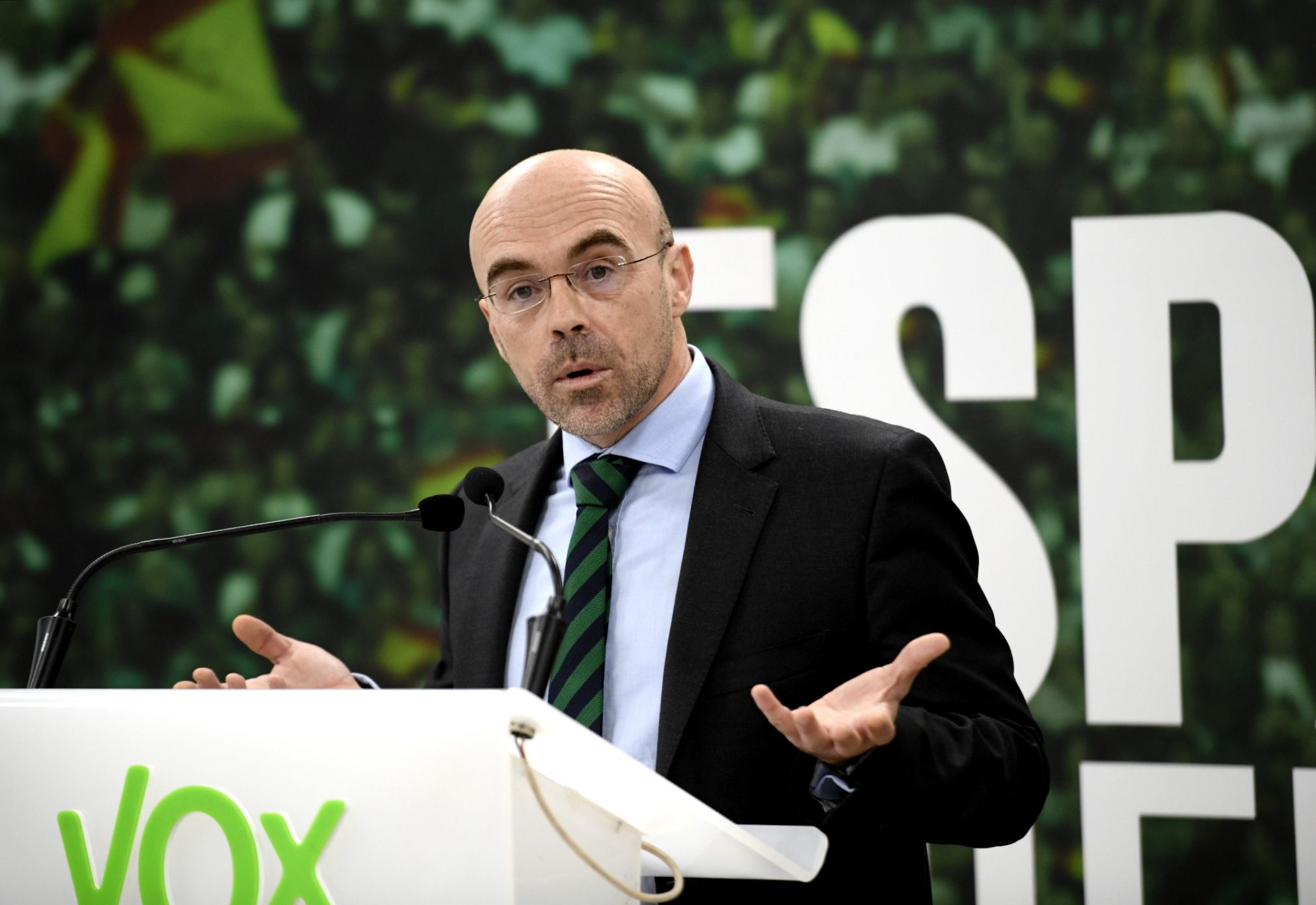 L'exfalangista Jorge Buxadé, de Vox, és un dels ponents a l'ombra de