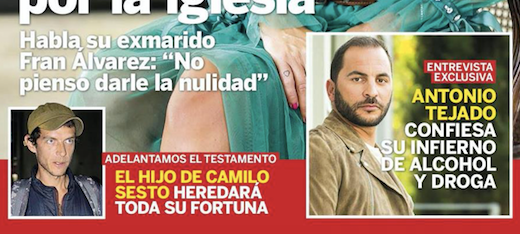Antonio Tejado a 'Lecturas'
