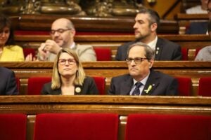 Artadi i Torra, abans de començar el debat d'investidura