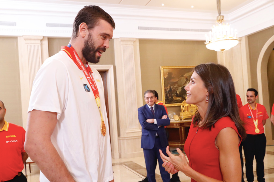 Audiència dels Reis amb la selecció espanyola de bàsquet Casa Reial Audiència dels Reis amb la selecció espanyola de bàsquet Casa Reial