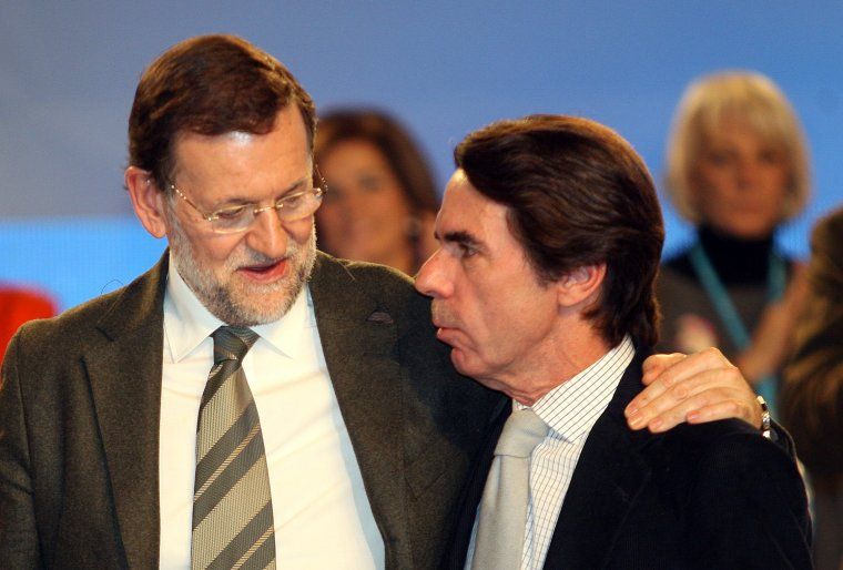 Aznar i Rajoy conversen
