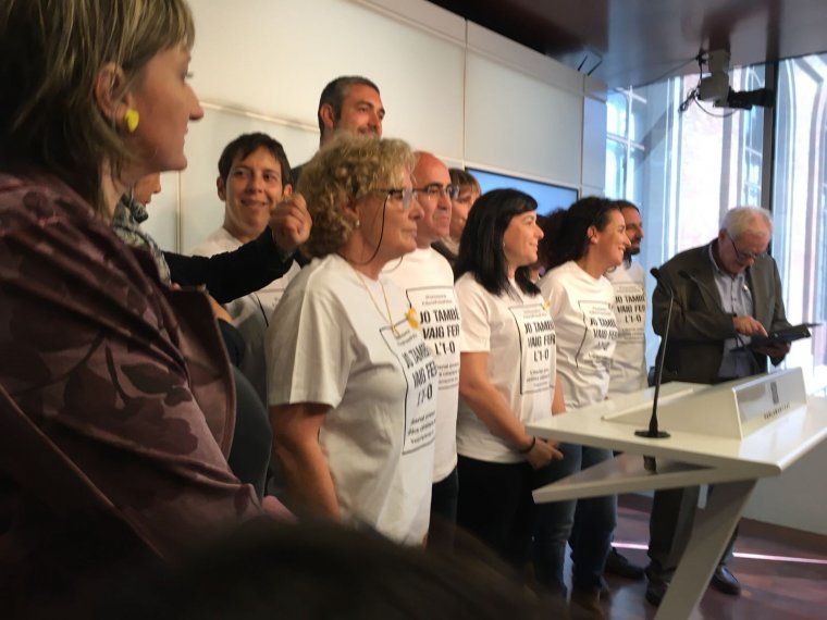 Diputats i diputades d'ERC en una compareixença