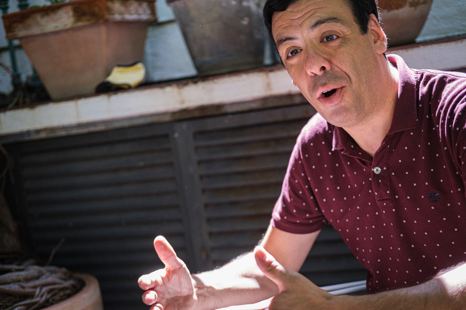 Eric Herrera durant l'entrevista (JORDI BORR&Agrave;S)